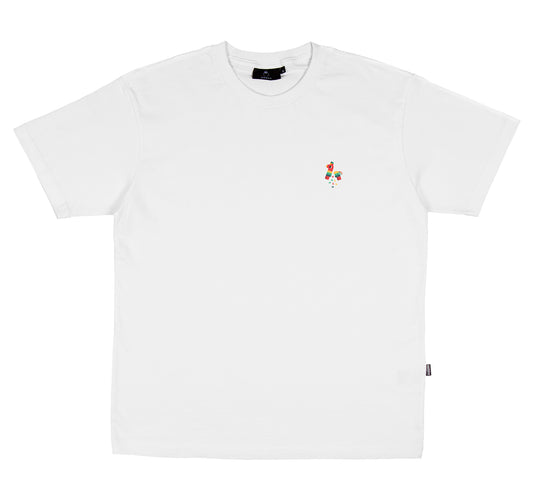 NNSNS - PINATA EMBROIDERED TEE - WHITE