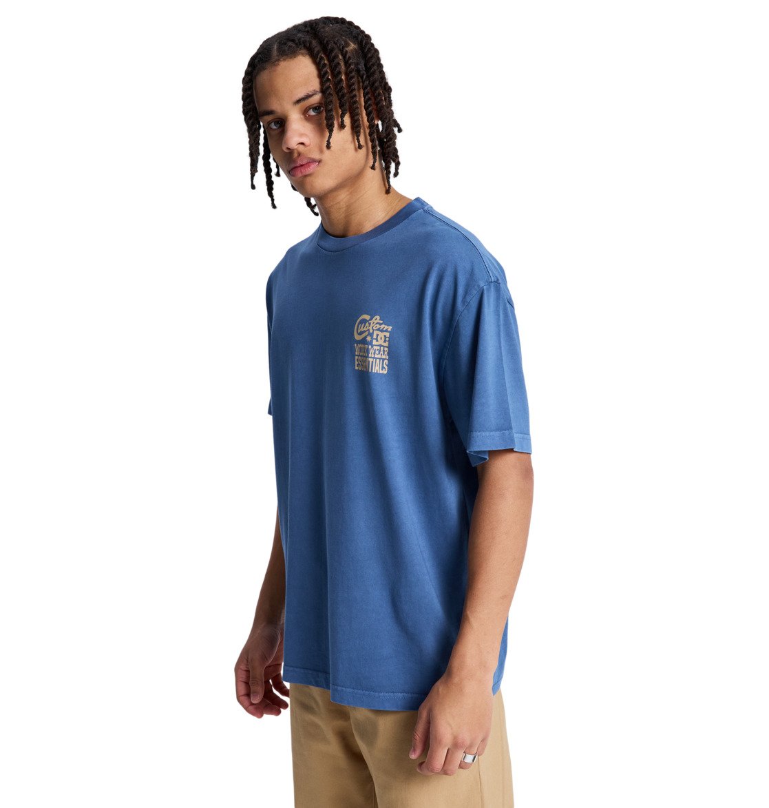 DC - KNOTTED TEE - DARK DENIM