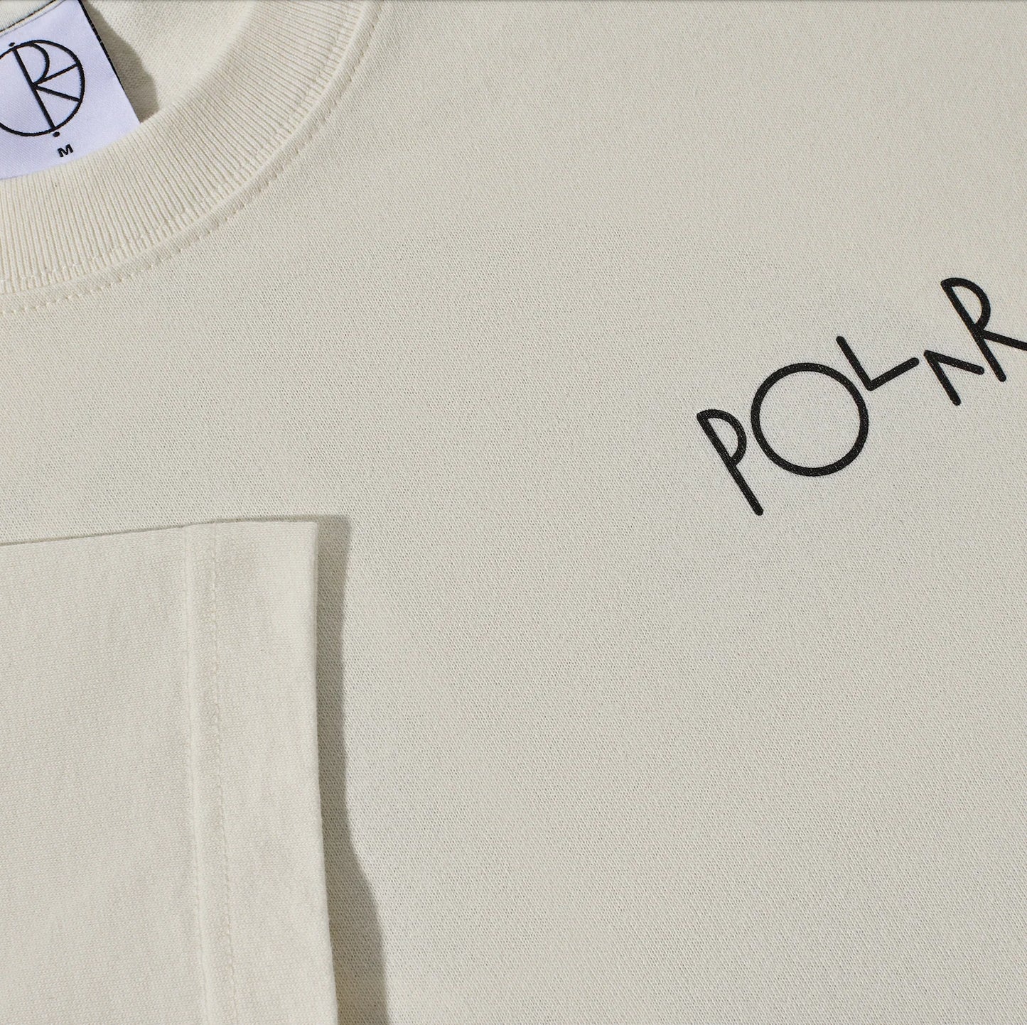 POLAR - CONTRAST TEE FILL LOGO - IVORY/BLACK