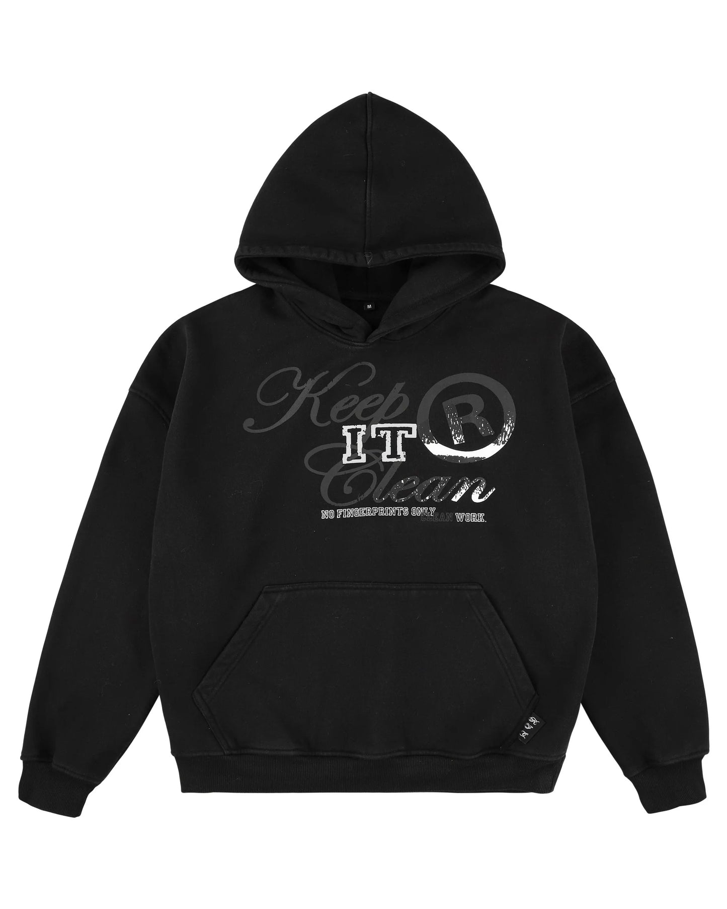 KEEP IT CLEAN - DISTRICT HOOD - BLACK