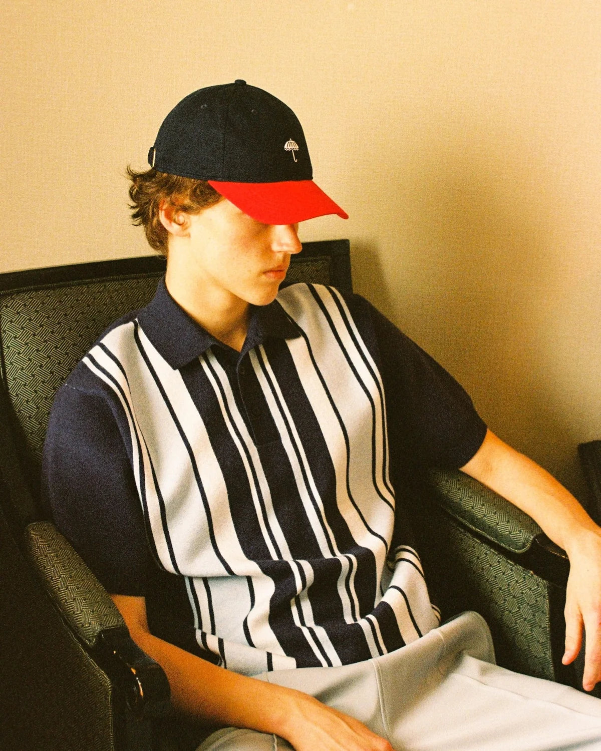 HELAS - CLASSIC TWO-TONE CAP - NAVY/RED