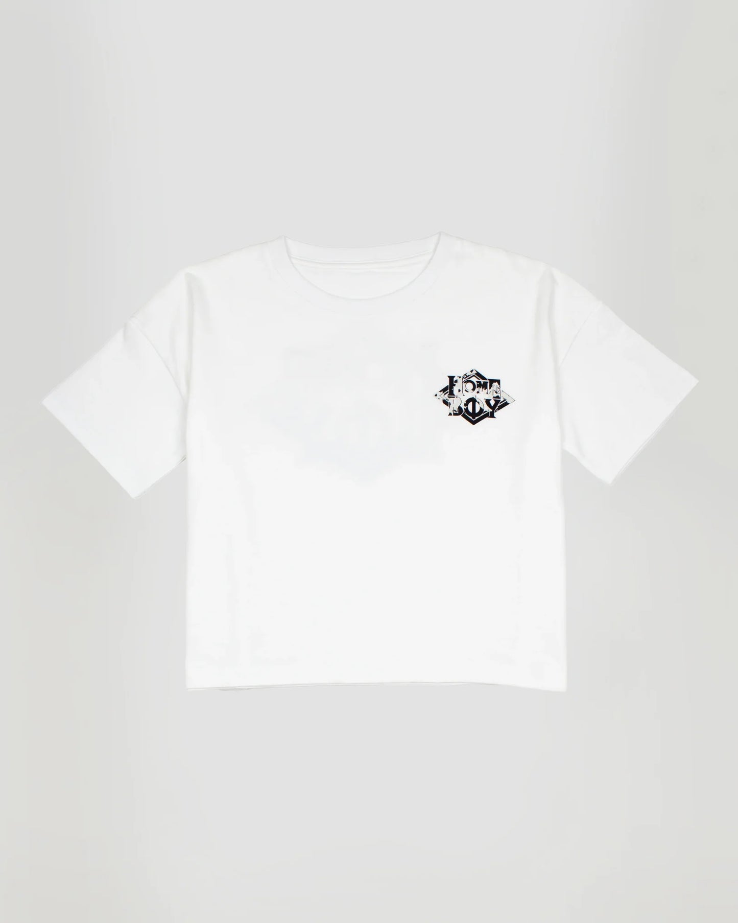 HOMEBOY - GIRLS CROP TEE - COW NAPPO
