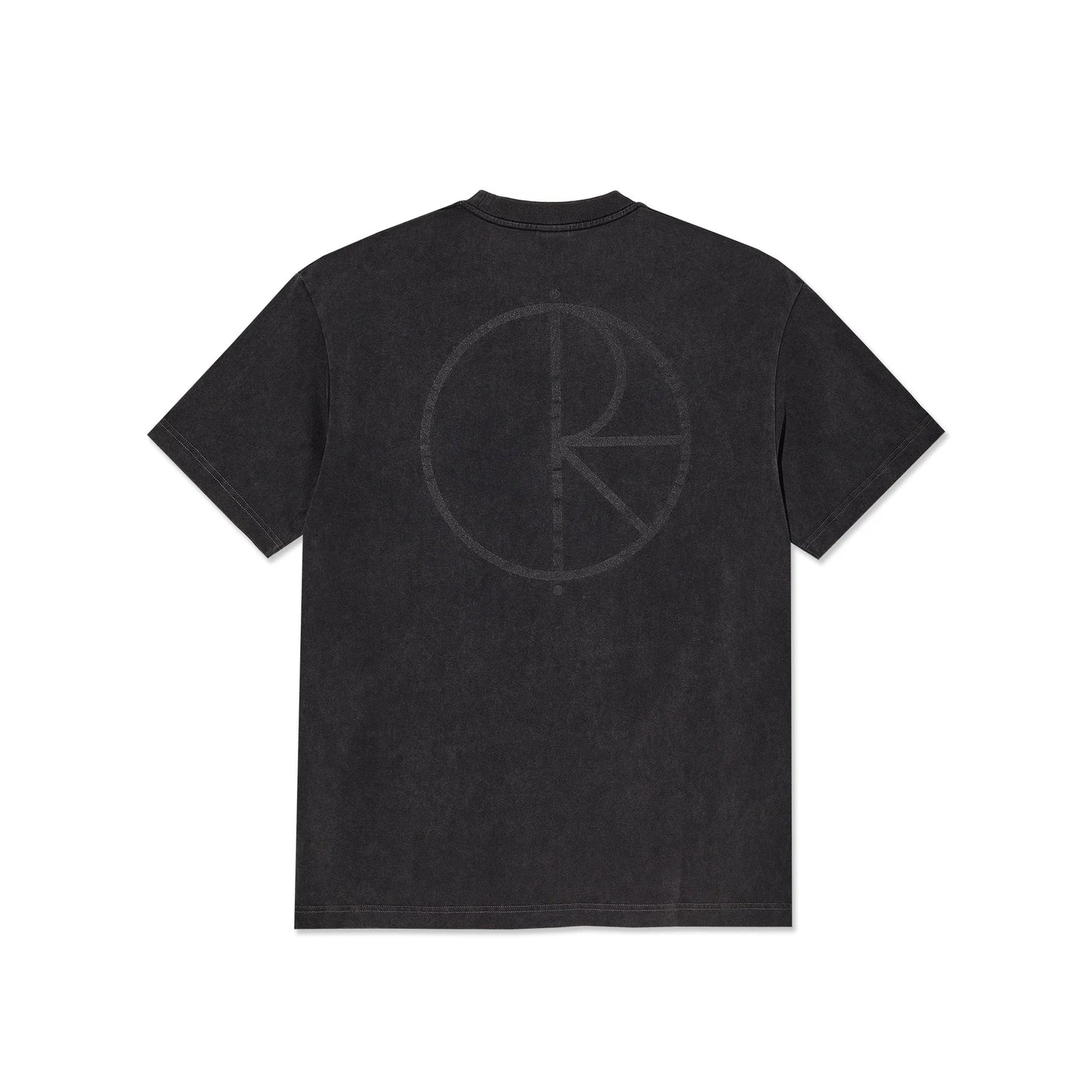POLAR - CONTRAST TEE STROKE LOGO - SILVER BLACK/BLACK