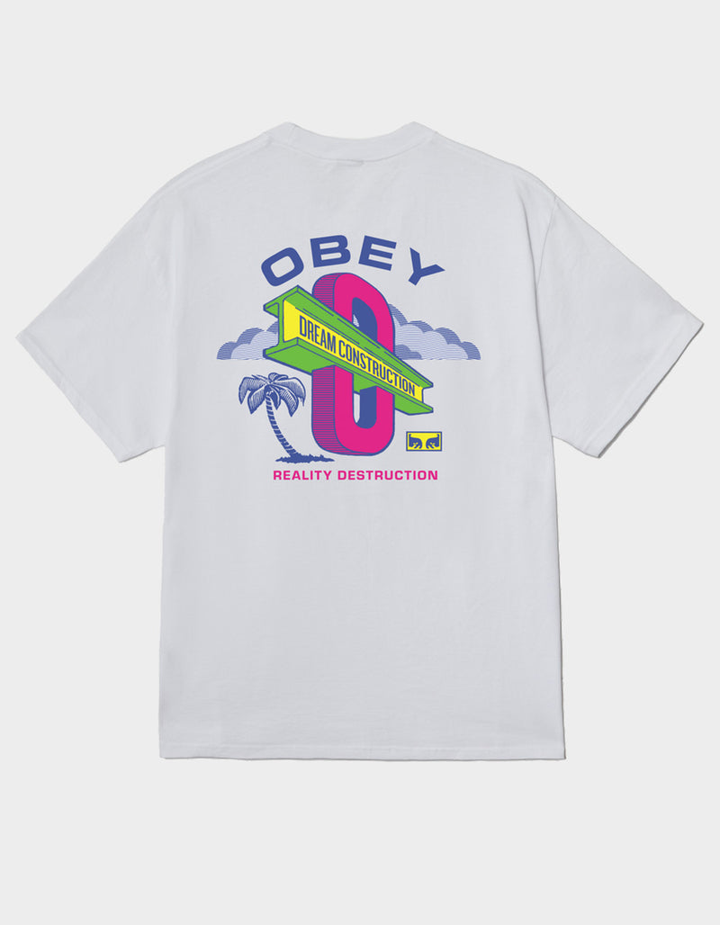 OBEY - DREAM CONSTRUCTION TEE - WHITE