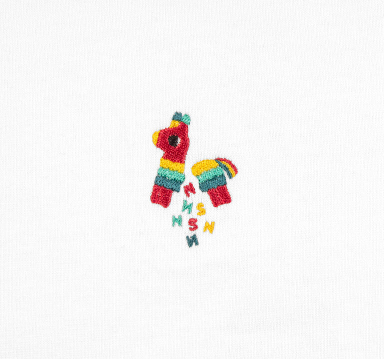 NNSNS - PINATA EMBROIDERED TEE - WHITE