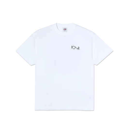 POLAR - HAPPY SAD FILL LOGO TEE - WHITE