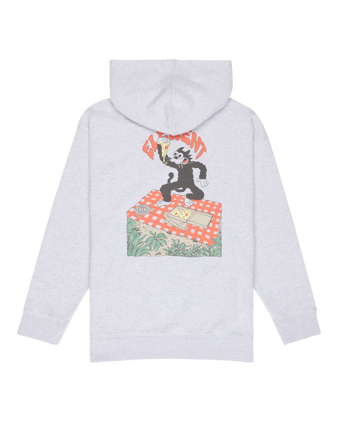 ELEMENT - PIZZA PULLOVER YOUTH HOOD - MID GREY HEATHER