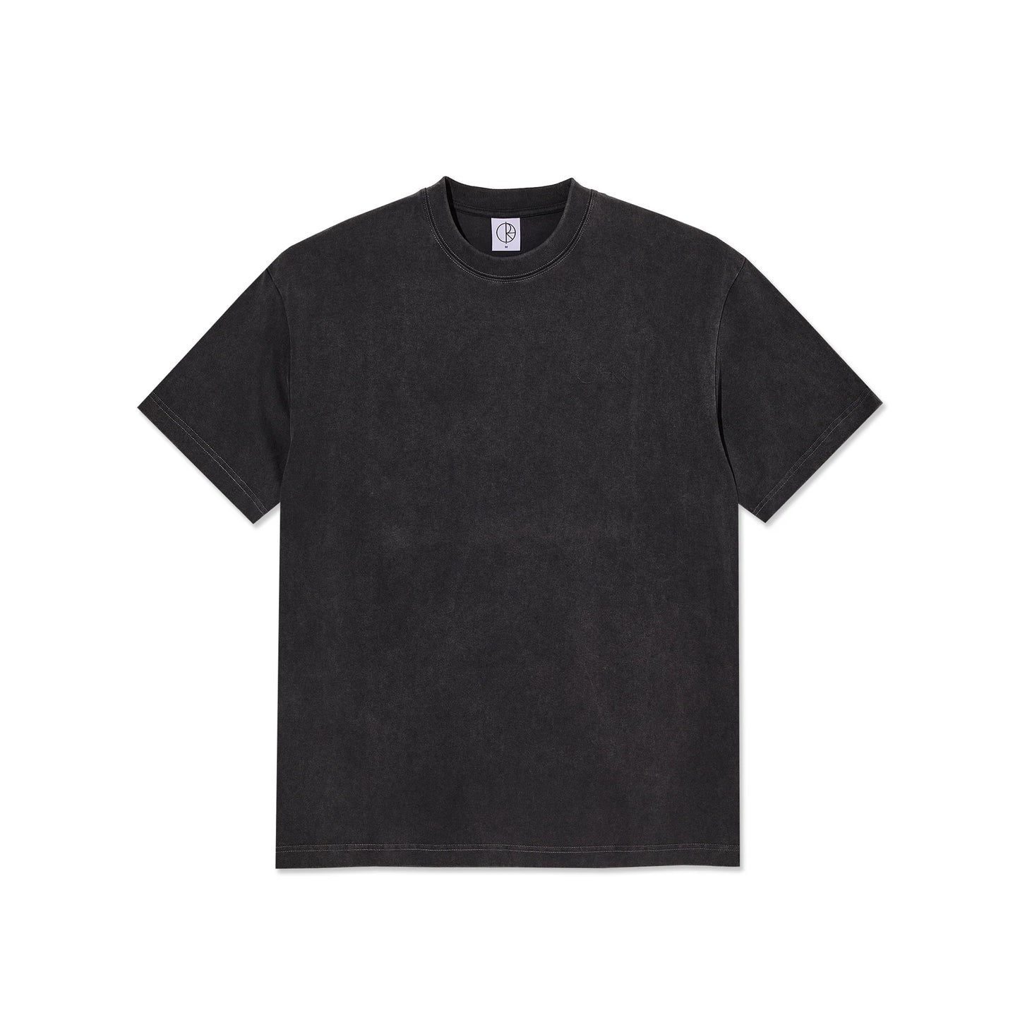 POLAR - CONTRAST TEE STROKE LOGO - SILVER BLACK/BLACK