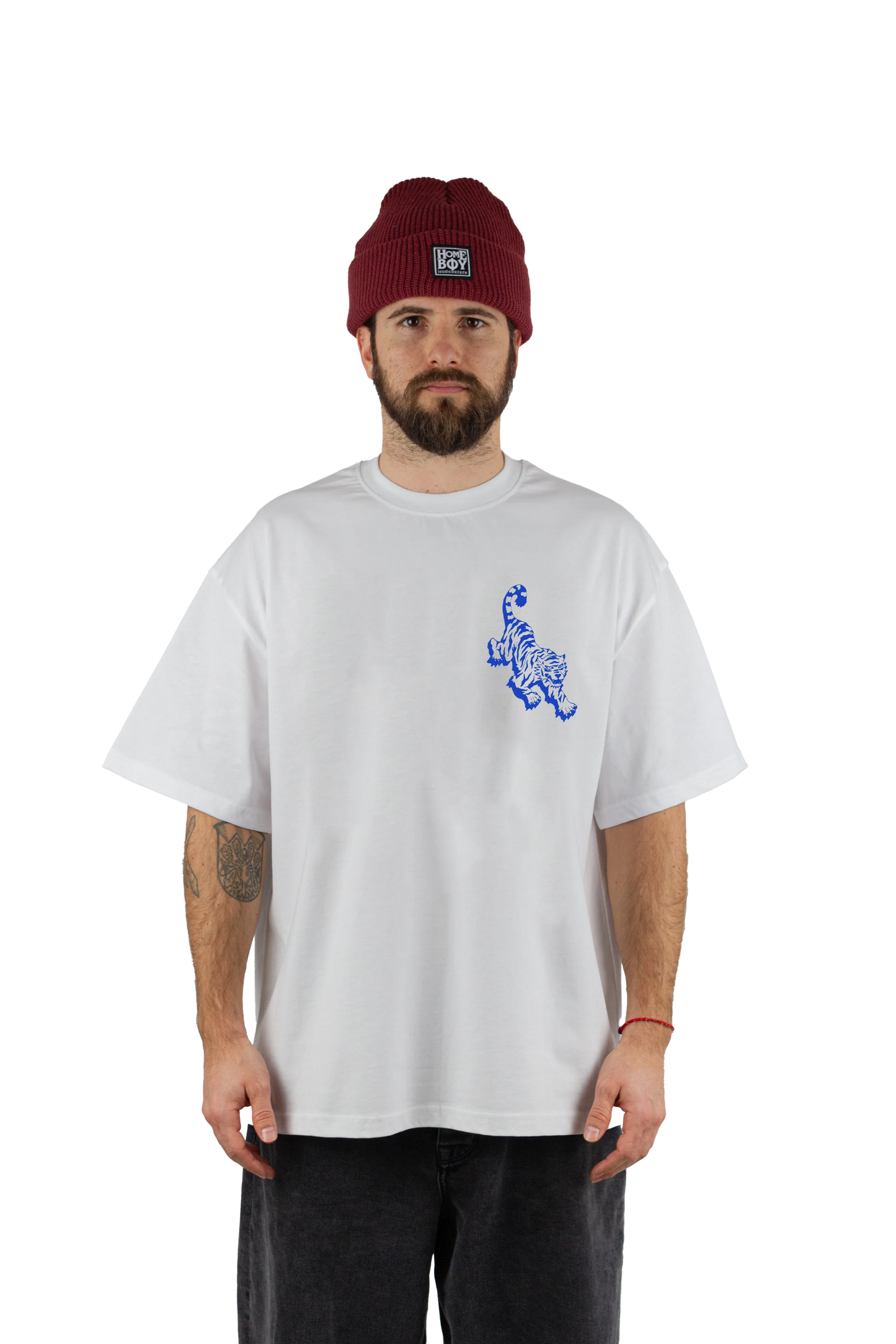HOMEBOY - TATTOO TIGER TEE - WHITE