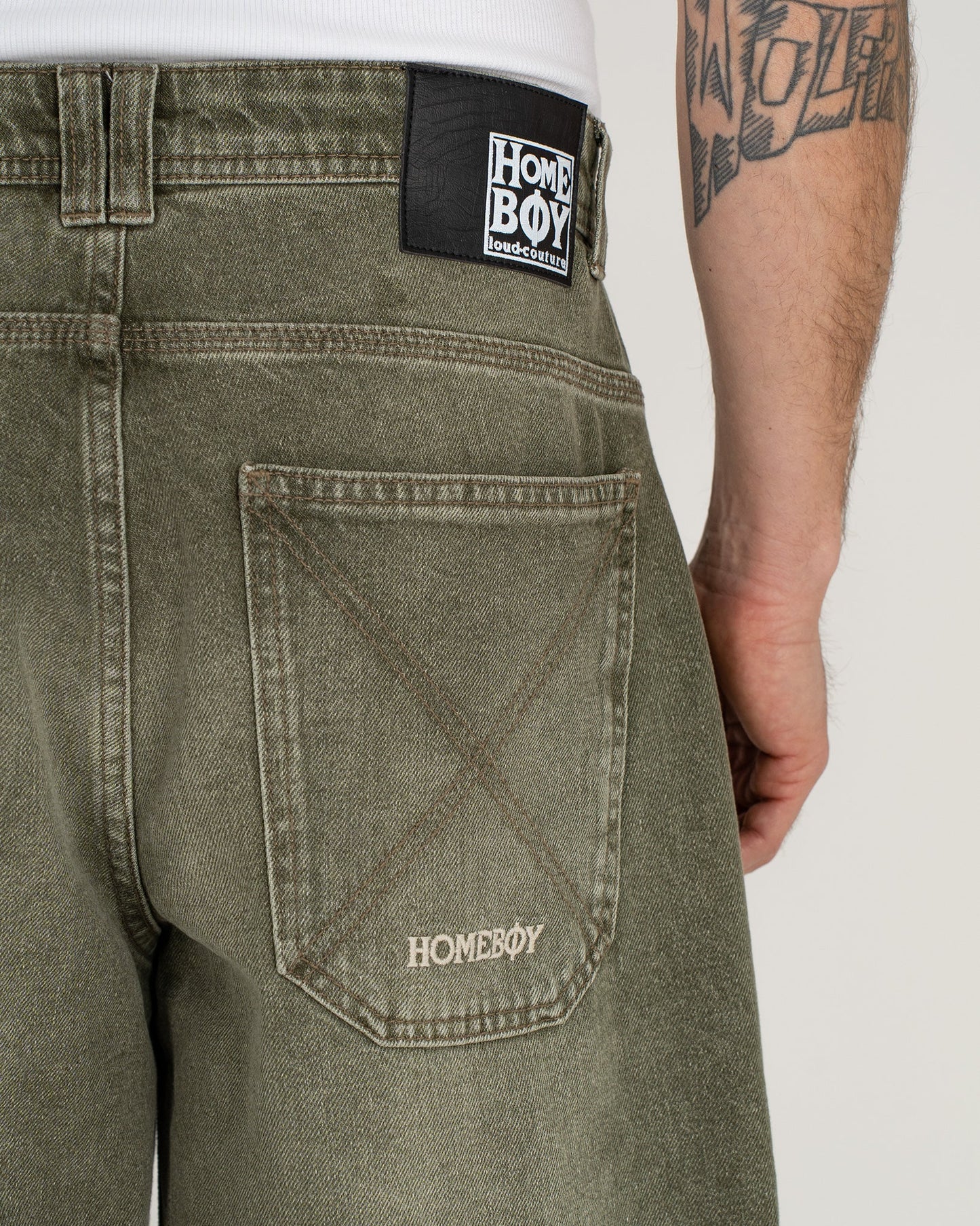 HOMEBOY - X-TRA MONSTER DYE DENIM - WASHED GREEN