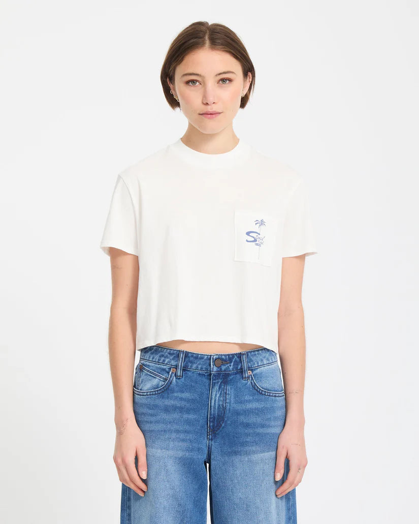 VOLCOM - POCKET DIAL TEE - VINTAGE WHITE
