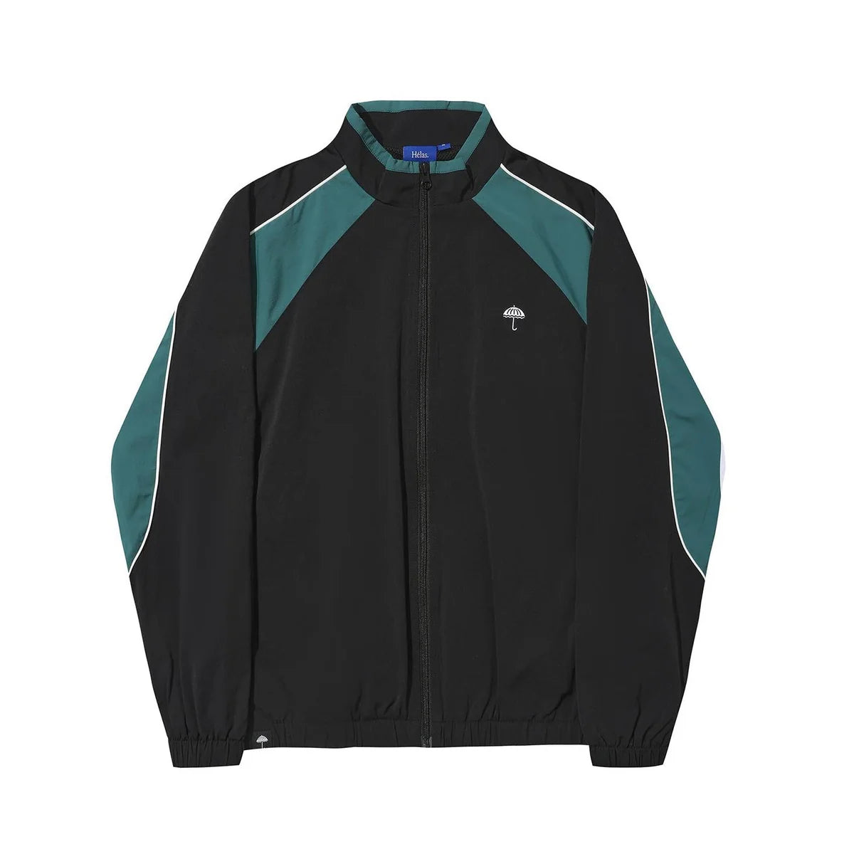 HELAS - READY TRACKSUIT JACKET - BLACK/GREEN/WHITE