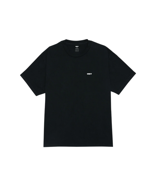 OBEY - BOLD ICON FACE PIGMENT TEE - PIGMENT DUSTY BLACK