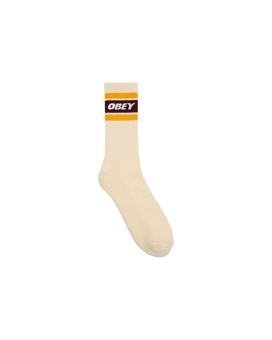 OBEY - COOPER II SOCKS - UNBLEACHED/ZINFANDEL