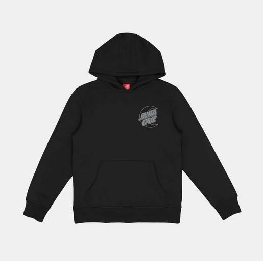 SANTA CRUZ - YOUTH IMPRINT MOON DOT HOOD - BLACK