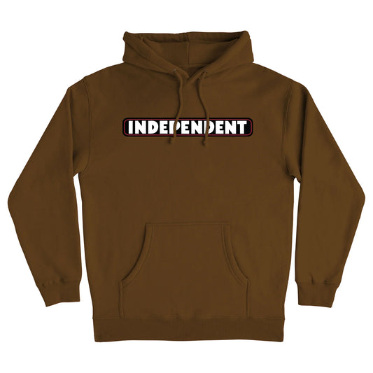 INDEPENDENT - BAR LOGO HEAVYWEIGHT HOOD - BROWN