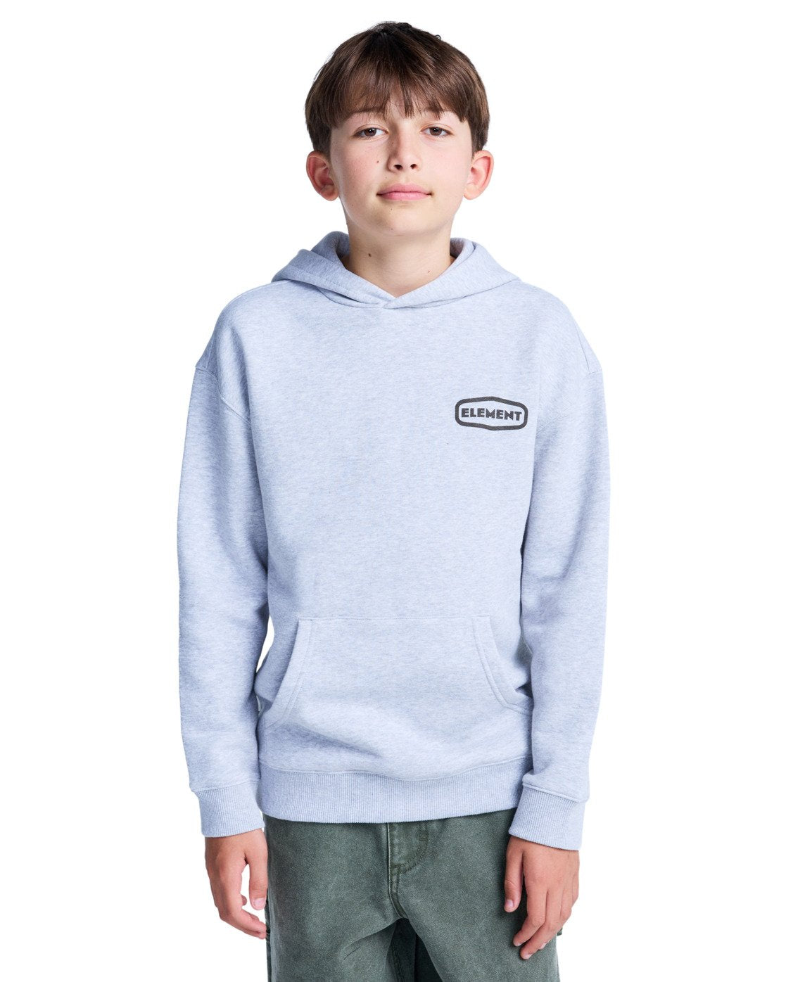 ELEMENT - GRIP IT PULLOVER YOUTH HOOD - MID GREY HEATHER