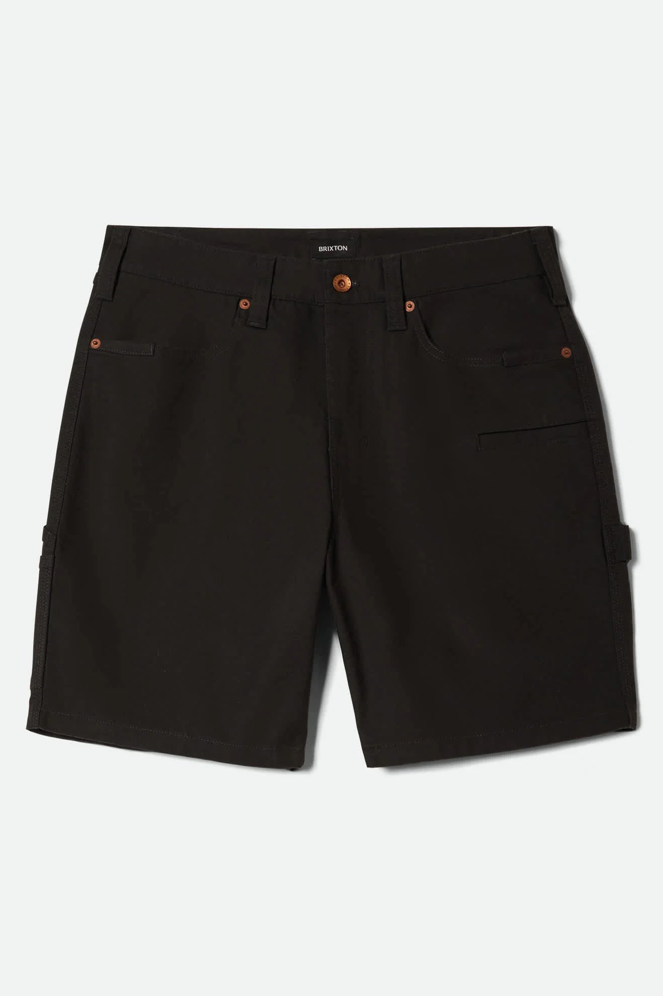 BRIXTON - BUILDERS CARPENTER BAGGY SHORT - WASHED BLACK