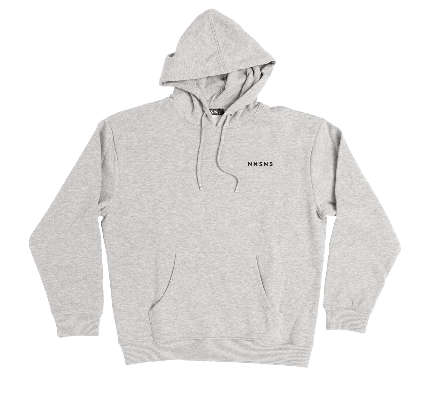 NNSNS - EMBROIDERED HOOD - HEATHER GREY