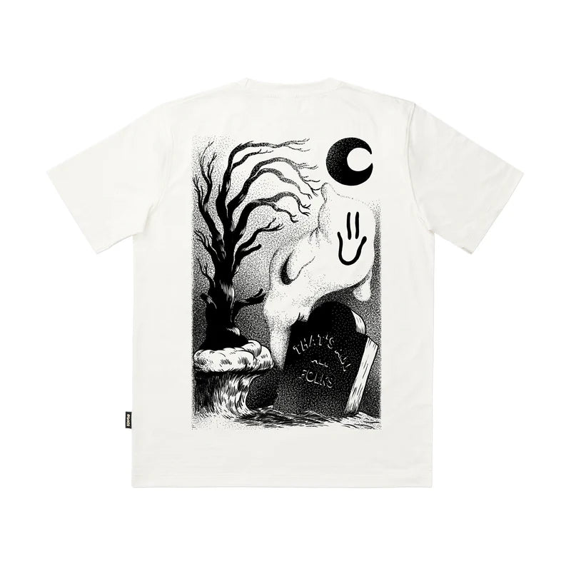 THE DUDES - GHOST CLIFF TEE - WHITE