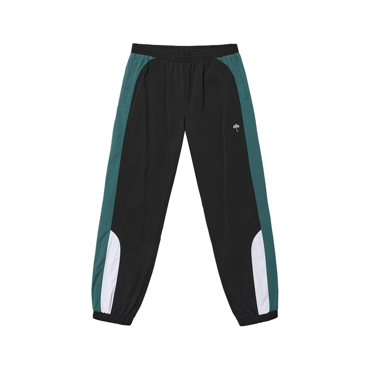 HELAS - READY TRACKSUIT PANTS - BLACK/GREEN/WHITE