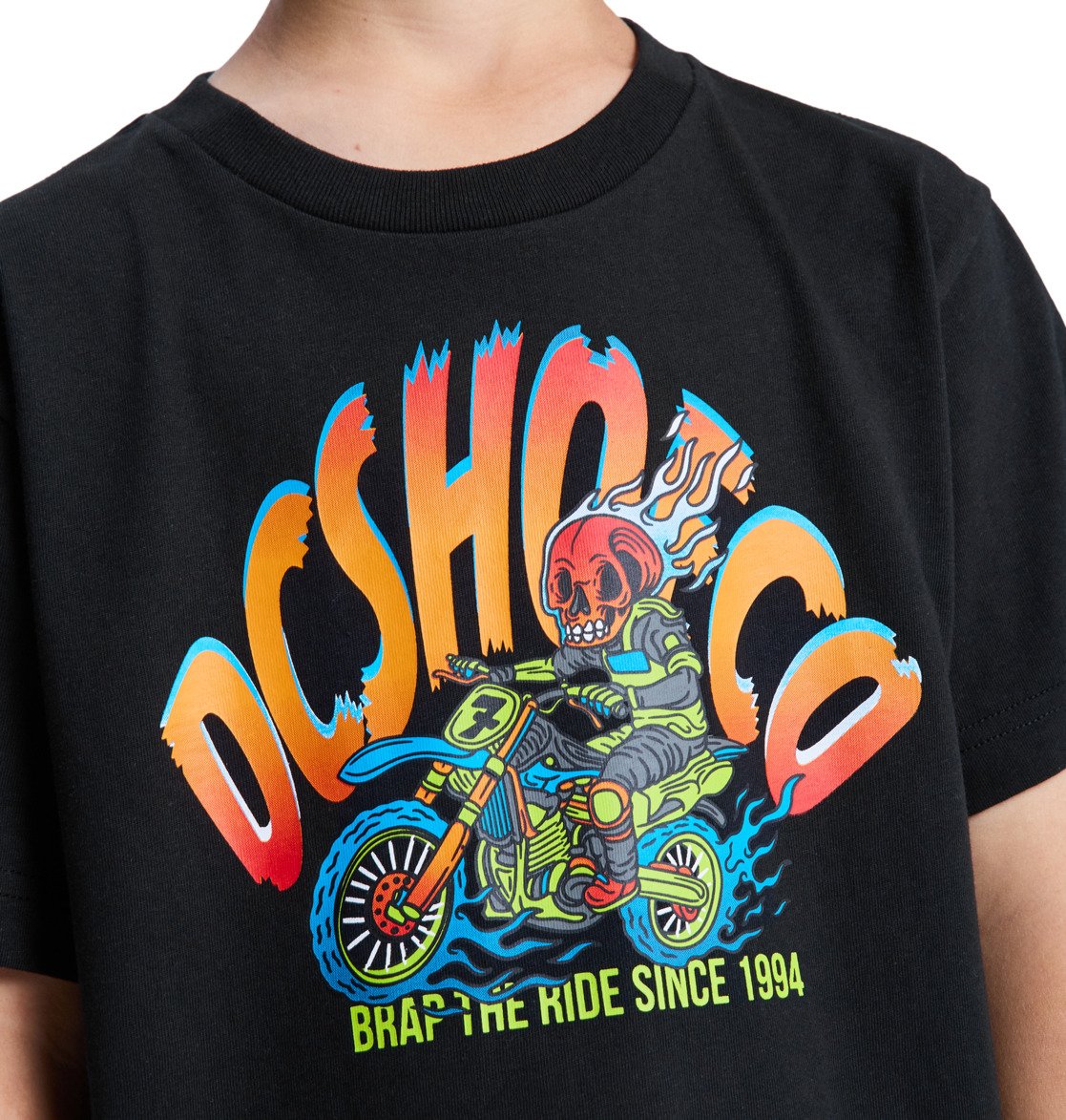 DC - BRAP THE RIDE YOUTH TEE -  BLACK