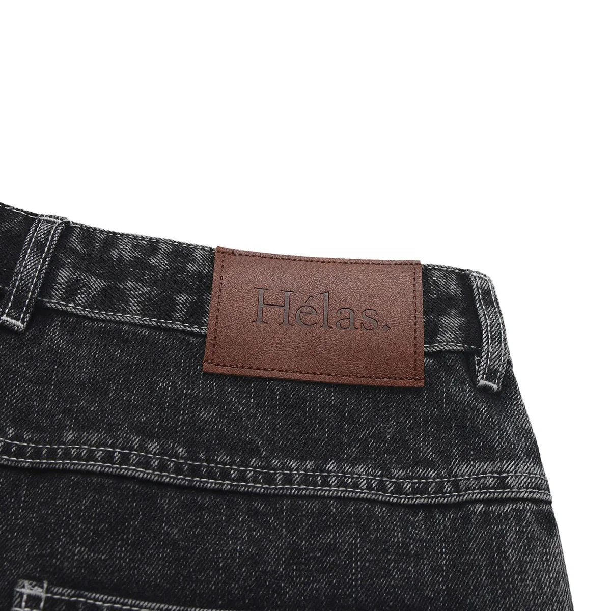 HELAS - DIEU GREC JEANS SHORT - WASHED BLACK