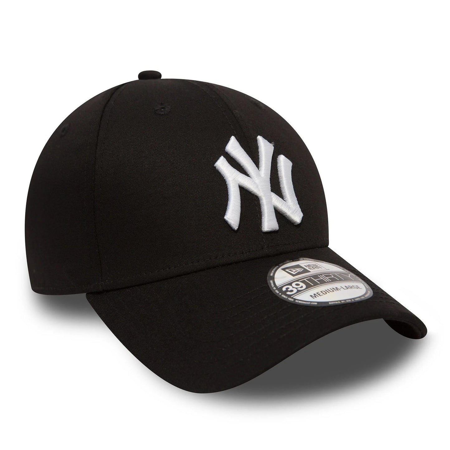 NEW ERA - 39THIRTY NEW YORK YANKEES MLB STRETCH CAP - BLACK/WHITE