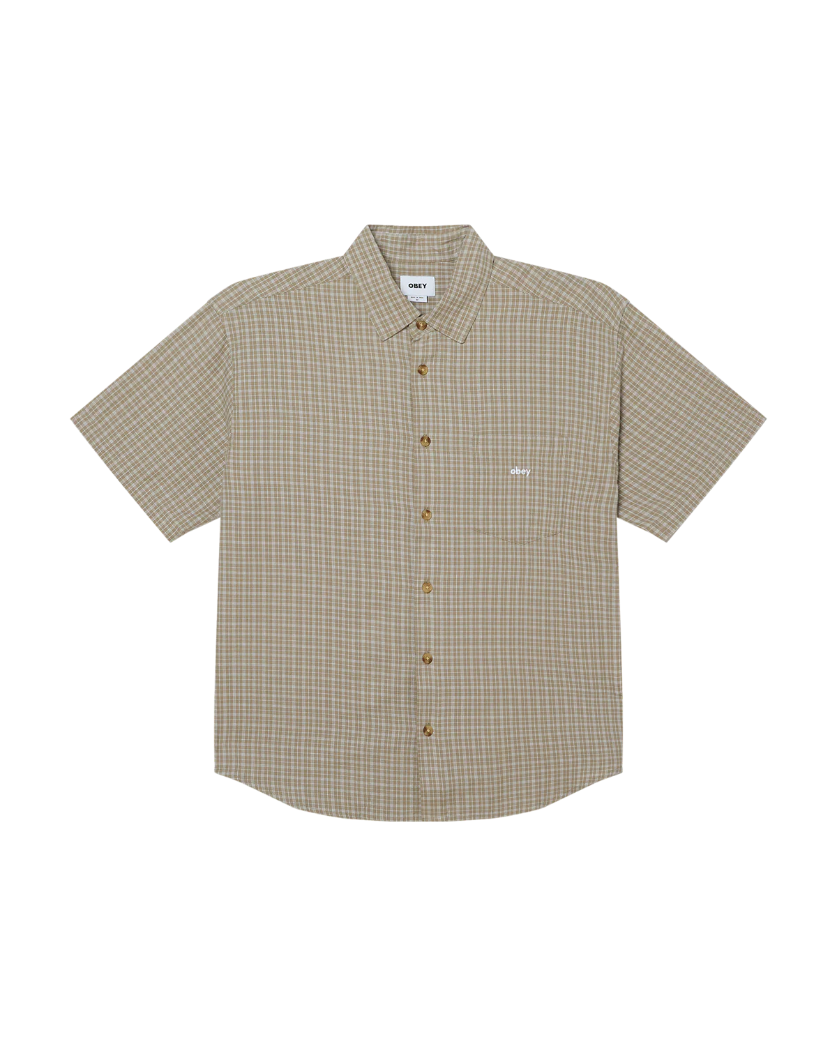 OBEY - BIGWIG IAN SS SHIRT - DRIED SAGE MULTI