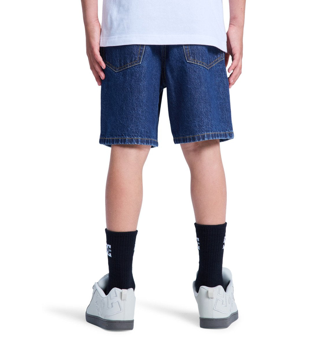 DC - BAGGY SHORT BOY - STONE INDIGO