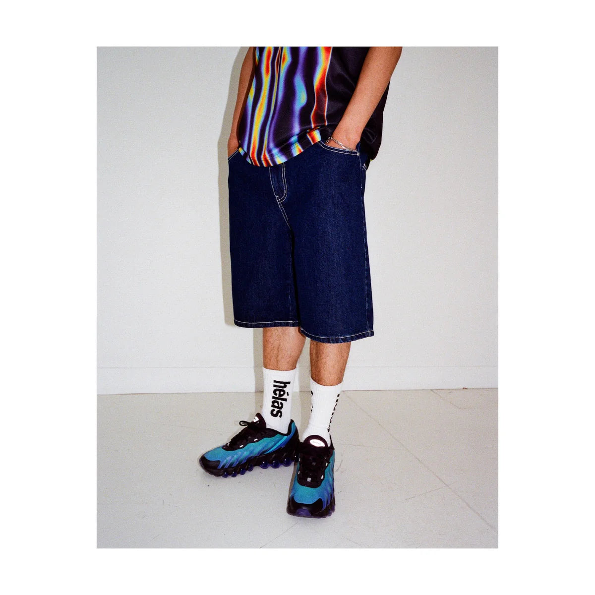 HELAS - DIEU GREC JEANS SHORT - WASHED NAVY