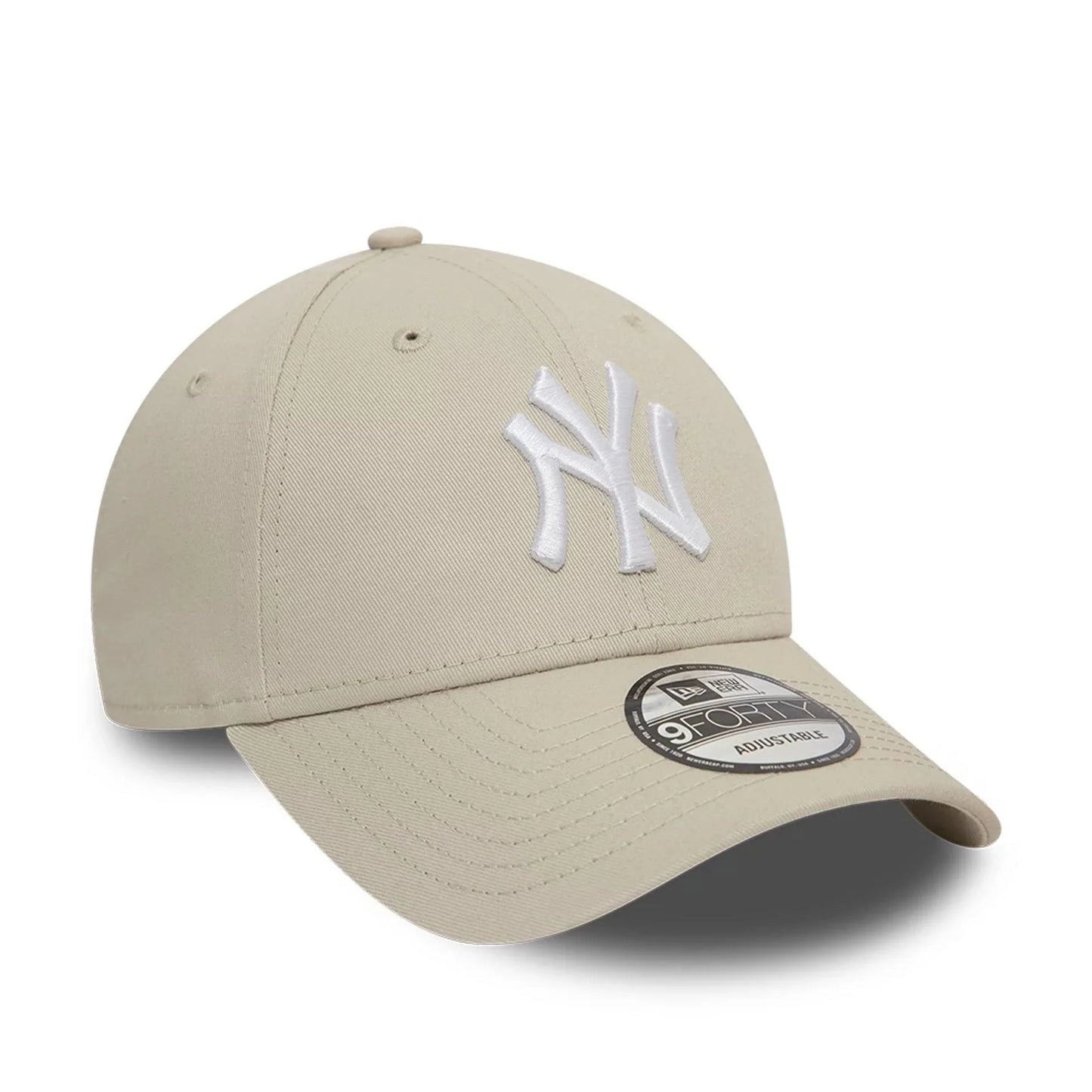 NEW ERA - 9FORTY NEW YORK YANKEES LEAGUE ESSENTIAL CAP - OSFA - STONE/WHITE