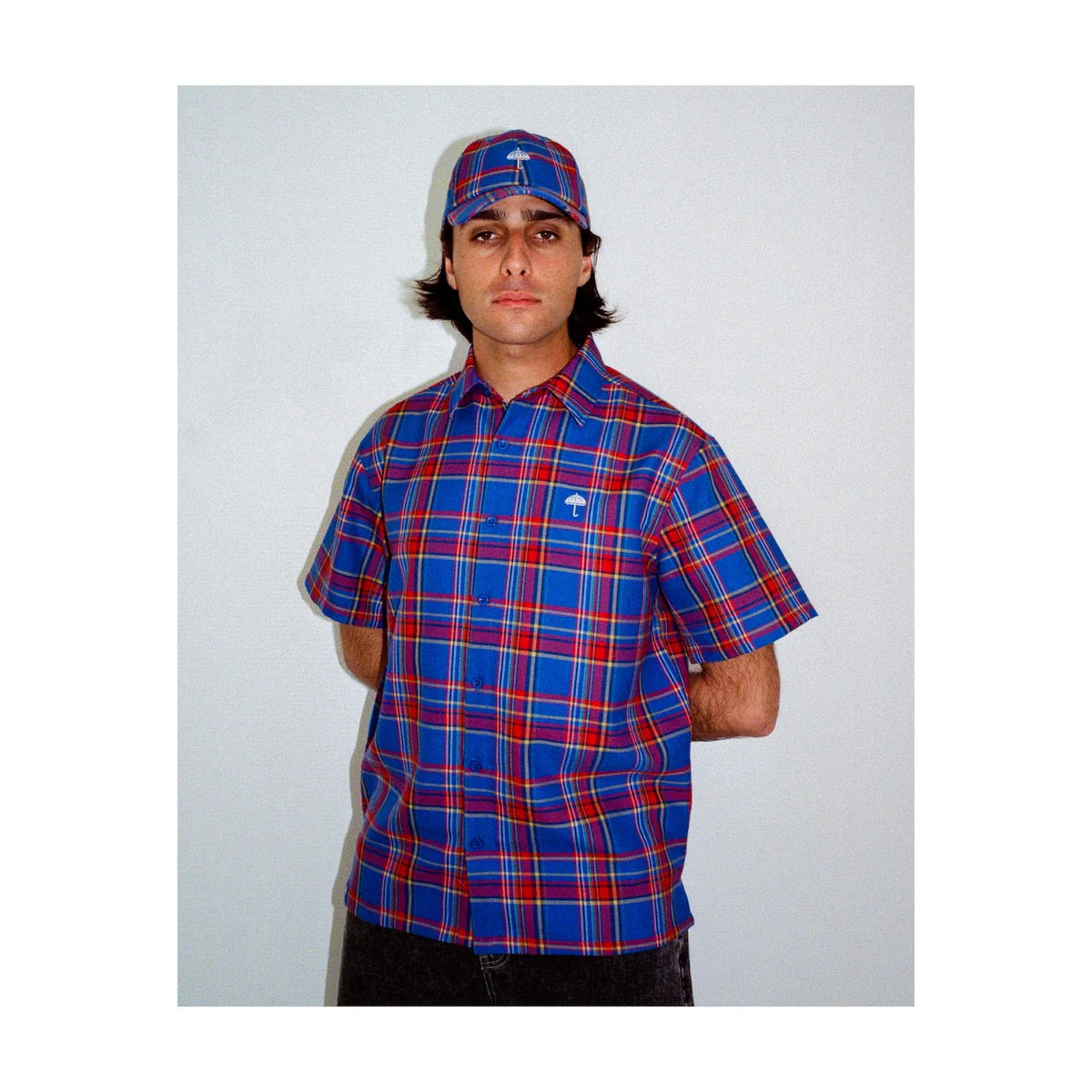 HELAS - LAURENT CAP - CHECKED BLUE - OS
