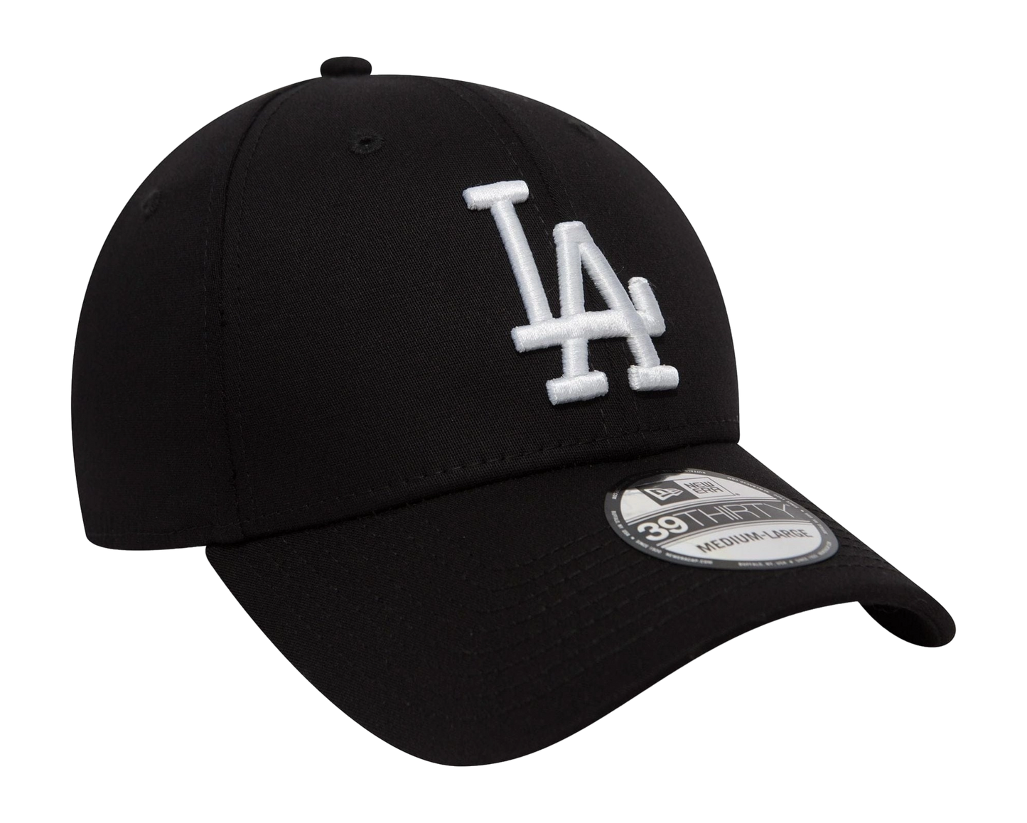 NEW ERA - 39THIRTY LA DODGERS LEAGUE ESSENTIAL CAP - BLACK/WHITE