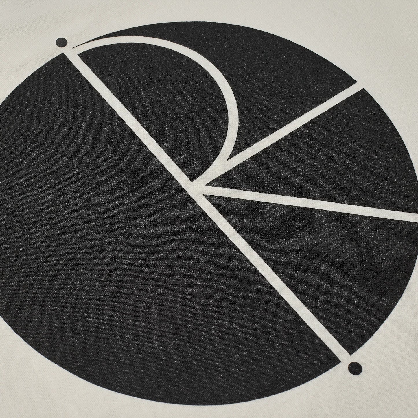 POLAR - CONTRAST TEE FILL LOGO - IVORY/BLACK
