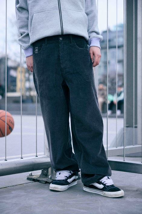 KEEP IT CLEAN - LOOSE CORD PANT - ASH GREY