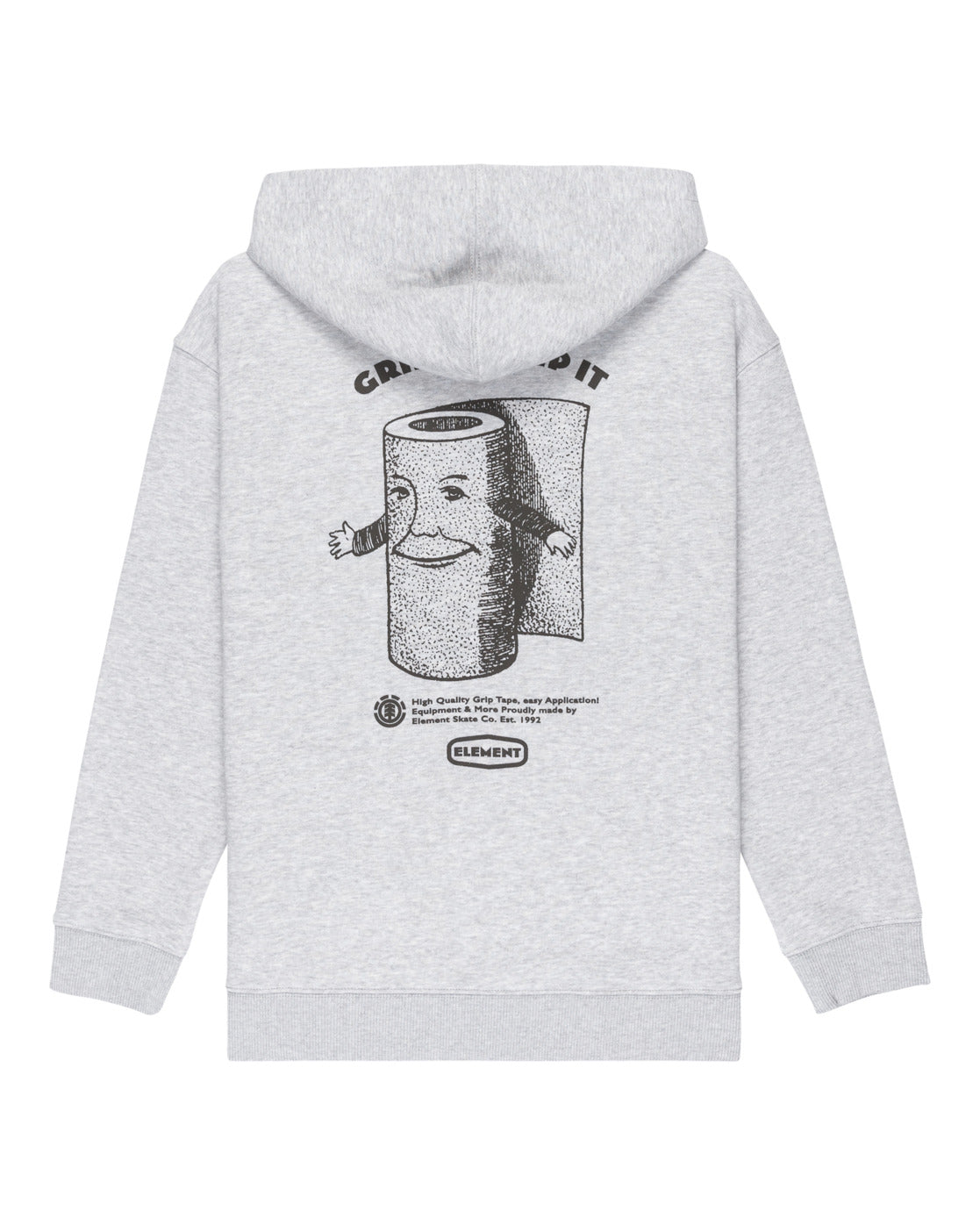 ELEMENT - GRIP IT PULLOVER YOUTH HOOD - MID GREY HEATHER