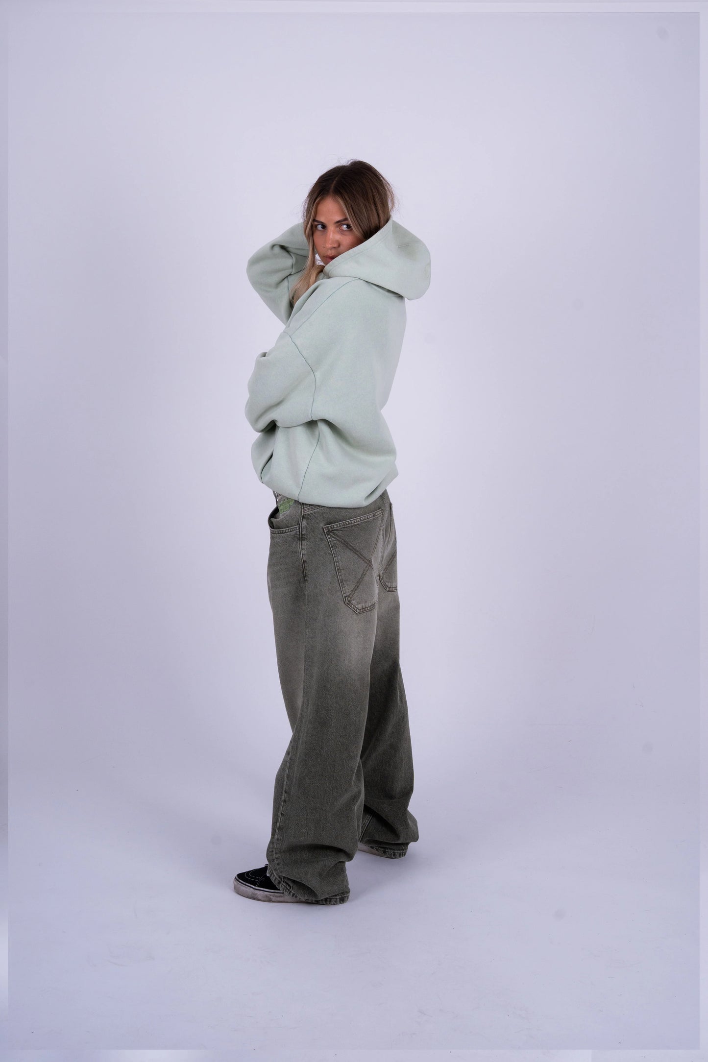 HOMEBOY - X-TRA MONSTER DYE DENIM - WASHED GREEN