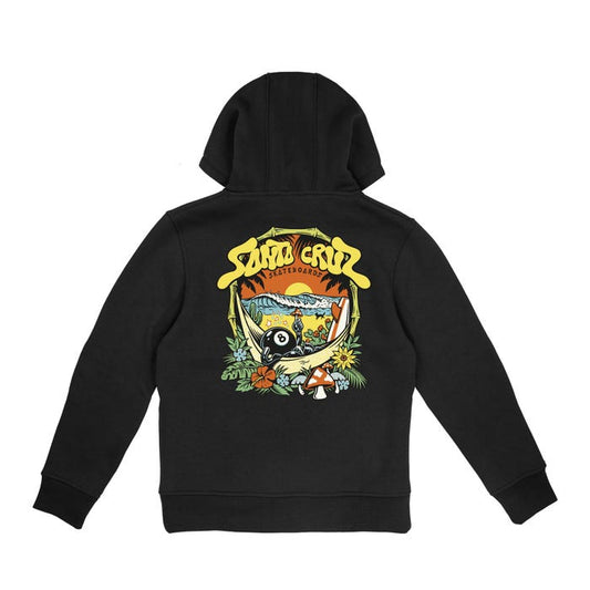 SANTA CRUZ - YOUTH WINKOWSKI 8BALLER HOOD - BLACK