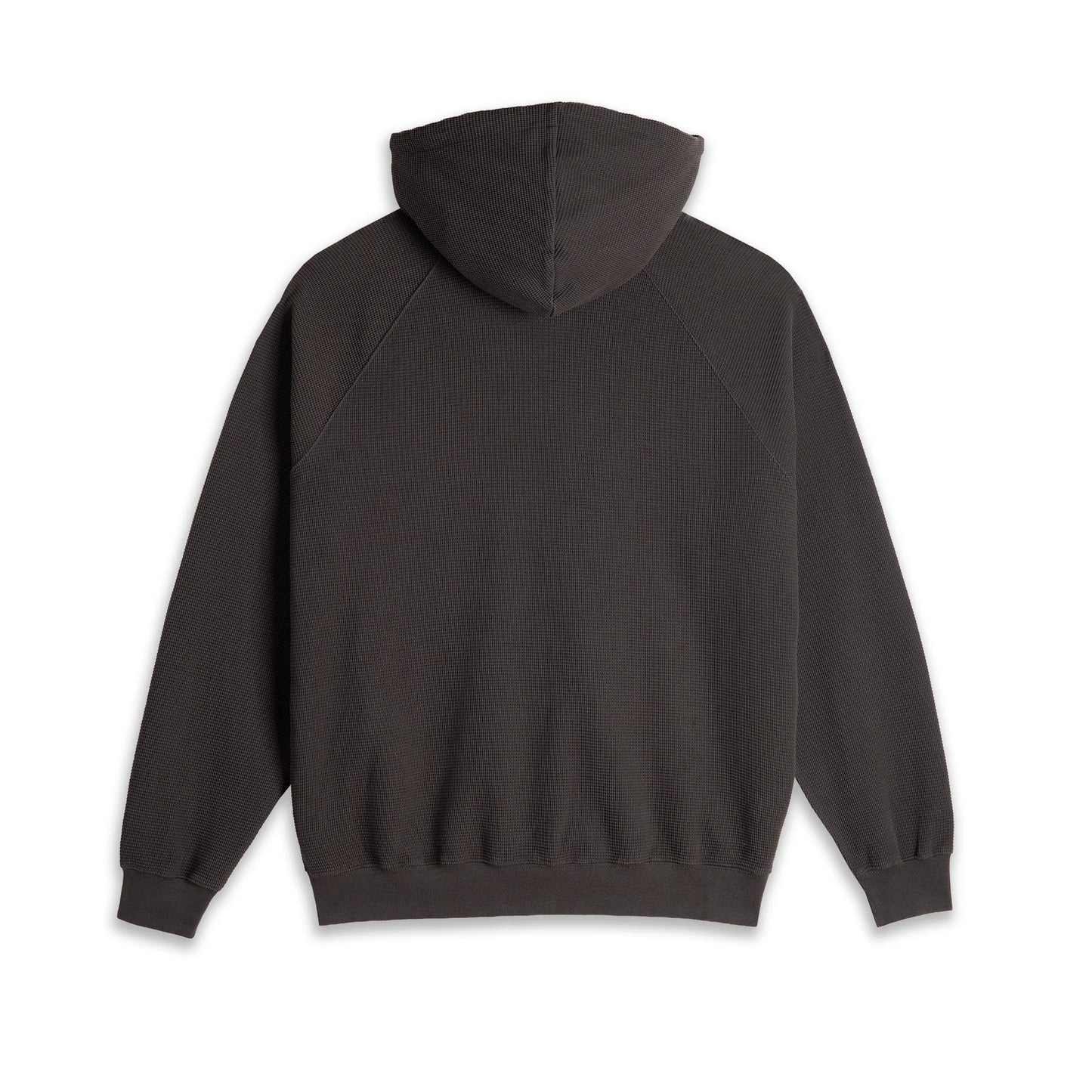 POLAR - WAFFLE ZIP HOOD - DIRTY BLACK