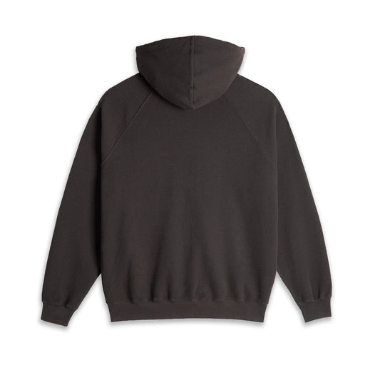 POLAR - WAFFLE ZIP HOOD - DIRTY BLACK