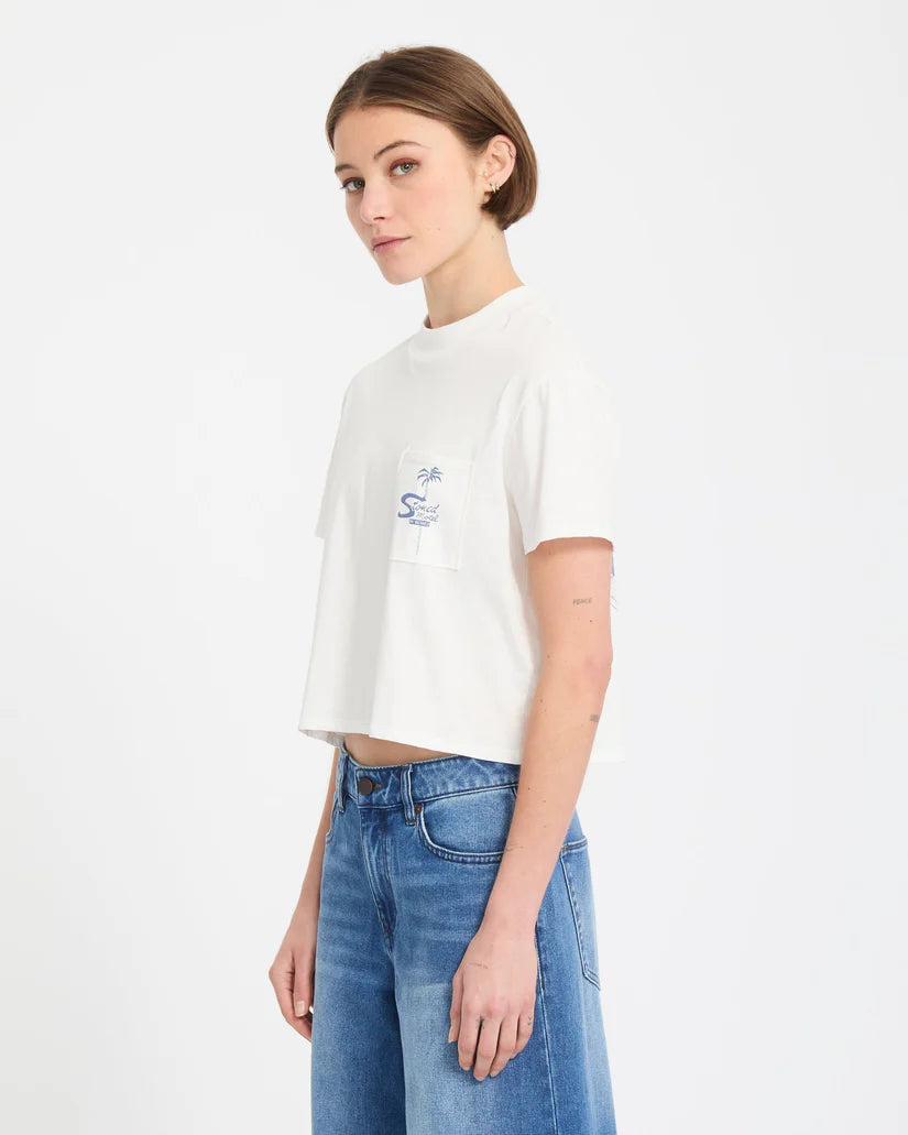 VOLCOM - POCKET DIAL TEE - VINTAGE WHITE