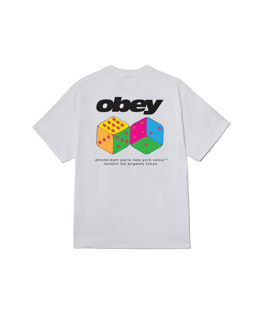 OBEY - DICE TEE - WHITE