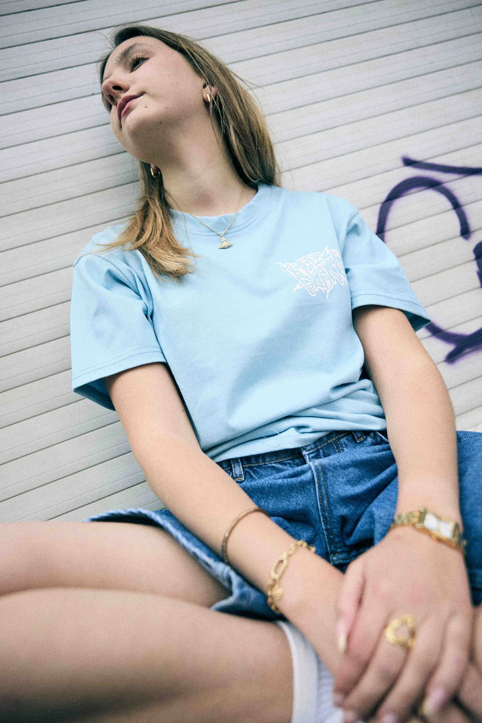 KEEP IT CLEAN - STREETCODE TEE - BLUE SKY