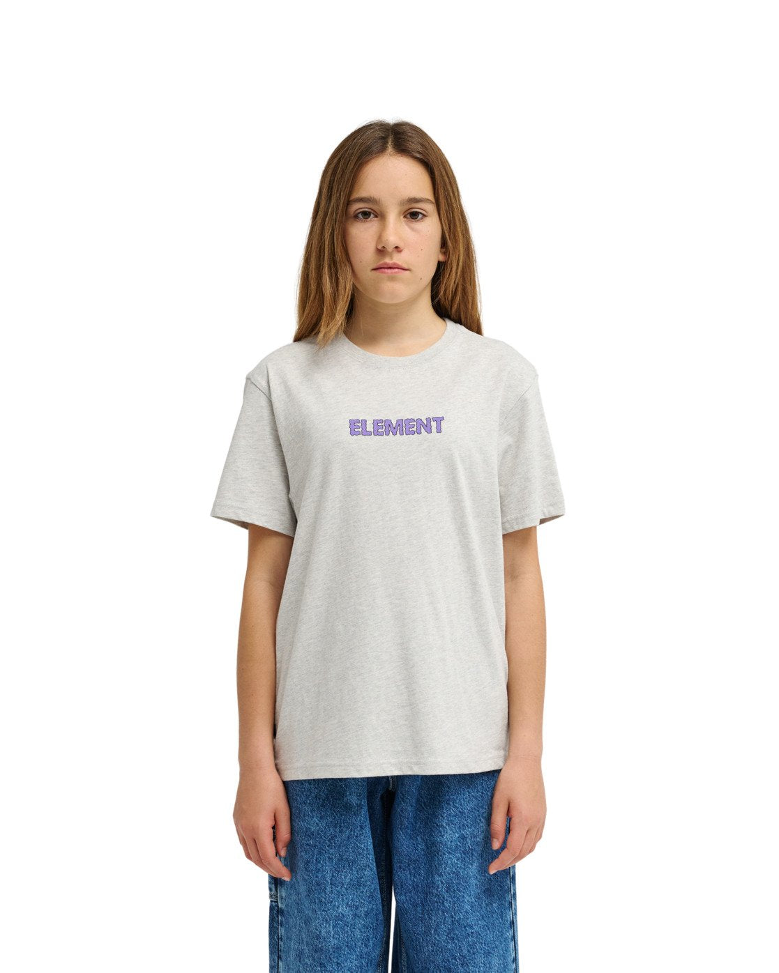 ELEMENT - SWAMPS YOUTH TEE - MID GREY HEATHER