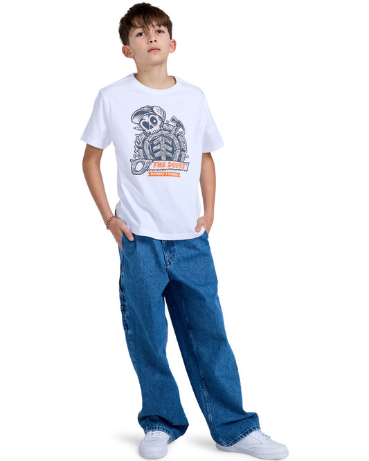 ELEMENT - TIMBER ICON SS YOUTH TEE - OPTIC WHITE