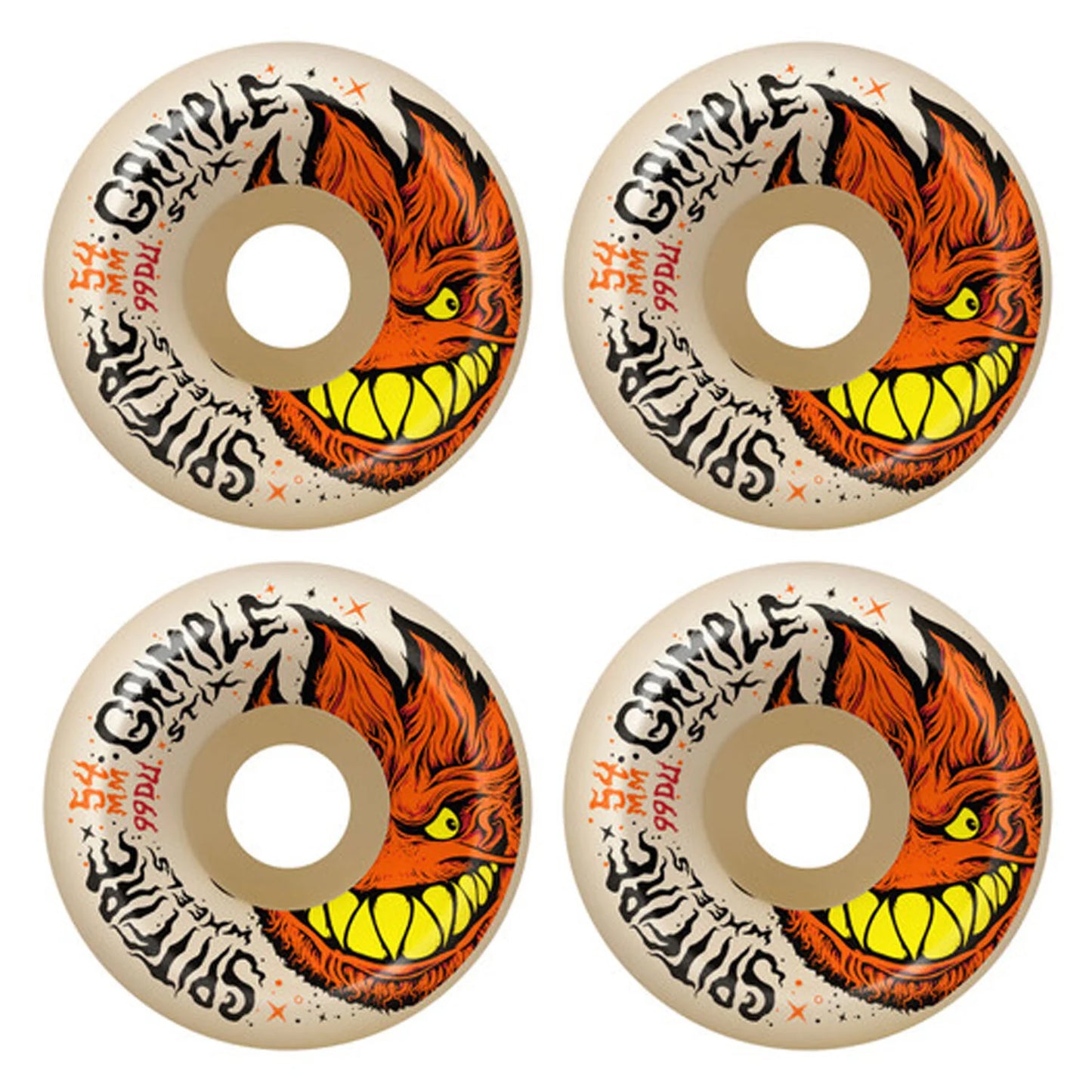 SPITFIRE - FORMULA FOUR LOCK-IN FULL GRIMPLEHEAD NATURAL - 99D - 54MM