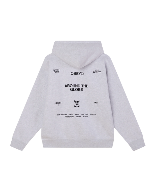 OBEY - BUSINESS HOOD - ASH GREY