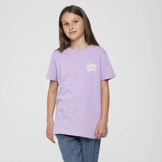 SANTA CRUZ - GRID DELTA DOT YOUTH TEE - DIGITAL LAVENDER