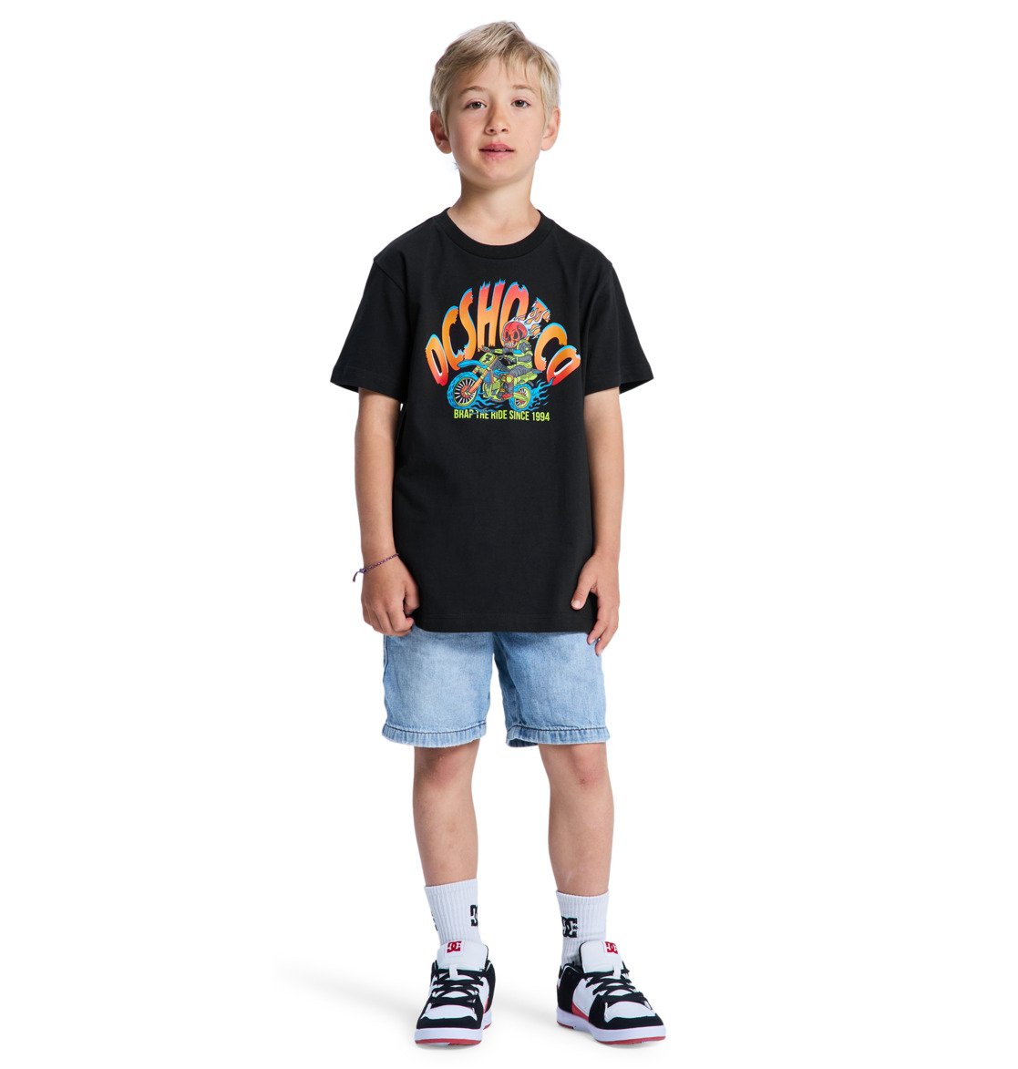 DC - BRAP THE RIDE YOUTH TEE -  BLACK